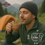 Handcrafted Kuksa Wooden Cup – Lightweight Acacia Nordic Mug with Leather Strap & Carabiner – Rustic Coffee Mug for Camping, Hiking & Gifts