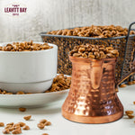 Copper Cezve Turkish Coffee Pot – 12oz Ibrik with Mango Wood Handle | Greek & Arabic Coffee Maker
