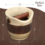 Wooden Espresso Knock Box – Barista-Grade Coffee Puck Disposal with 2-Tone Design | Tamping Station for Home & Cafés