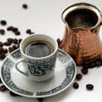Copper Cezve Turkish Coffee Pot – 12oz Ibrik with Mango Wood Handle | Greek & Arabic Coffee Maker
