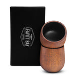 Bourbon Cup (8 oz) – Handcrafted Charred Oak Wooden Whiskey Glass (Set of 2)