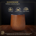 Bourbon Cup (8 oz) – Handcrafted Charred Oak Wooden Whiskey Glass