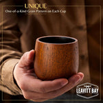 Bourbon Cup (8 oz) – Handcrafted Charred Oak Wooden Whiskey Glass